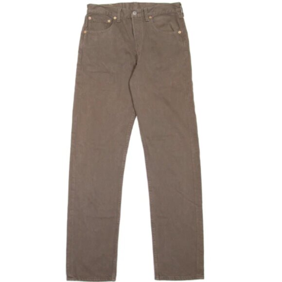 Levi's Men's 501 Original Fit Jeans Denim Tan Brown 34x30